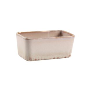 Kiln Baked Butterboat Rectangular Western Style With Lid Butter Storage Box Set