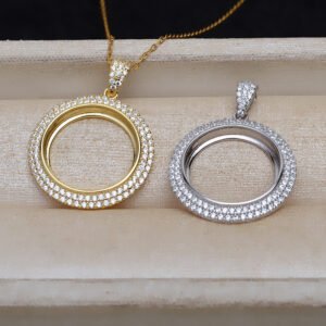 Pendant Necklace S925 Silver Pendant 165mm Charms Diy Accessories Eardrop Frame