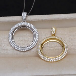 Pendant Necklace S925 Silver Pendant 165mm Charms Diy Accessories Eardrop Frame