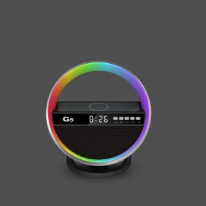 2024 New Multifunction Wireless Charger Bluetooth Speaker Large G Ambience Light