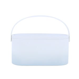 Portable Led Desk Storage Cosmetic Mirror Organizer Box With Light