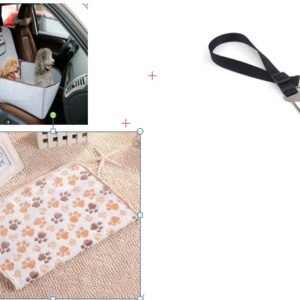 Retro Dual-purpose Pet Car Mat Front Seat Cushion