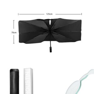 Super Strong Sunscreen Folding Compact Portable Rain And Rain Strong Car Umbrella