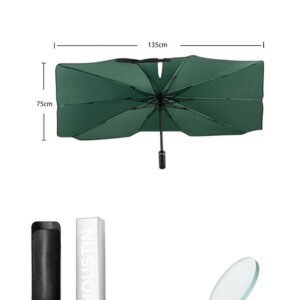 Super Strong Sunscreen Folding Compact Portable Rain And Rain Strong Car Umbrella